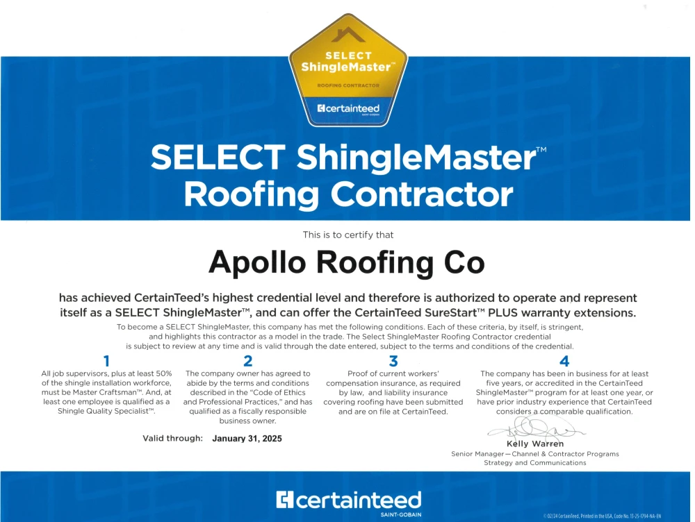 CertainTeed Select Shingle Master