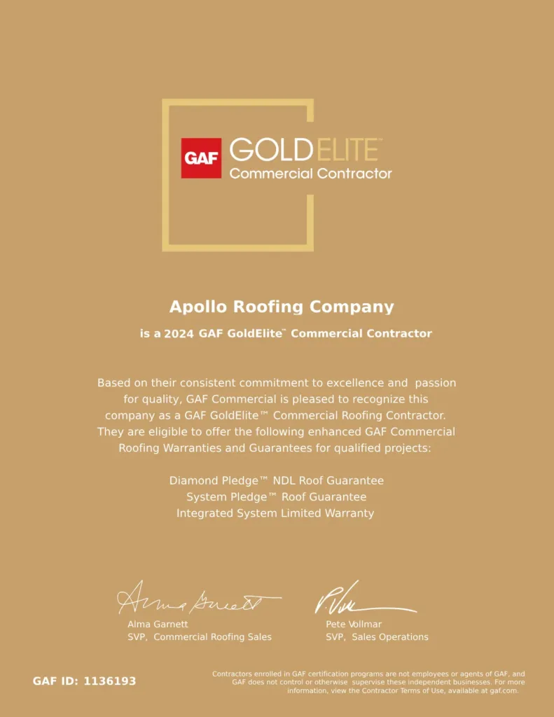 GOLD ELITE CERTIFICATE